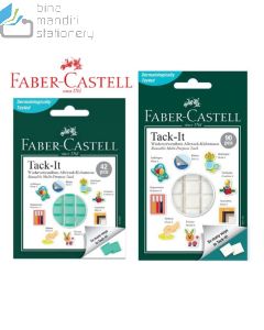 Gambar Faber-Castell Adhesive Tack-IT 30gr Green (187052) Karet tempel lengket pakai ulang merek Faber Castell