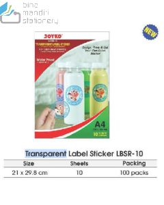 Gambar Joyko Transparent Label Sticker LBSR-10 merek Joyko